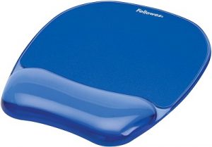 Fellowes Gel Crystal Mouse Pad with a Wrist Rest