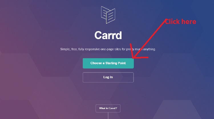 How to create a website free of cost using Carrd